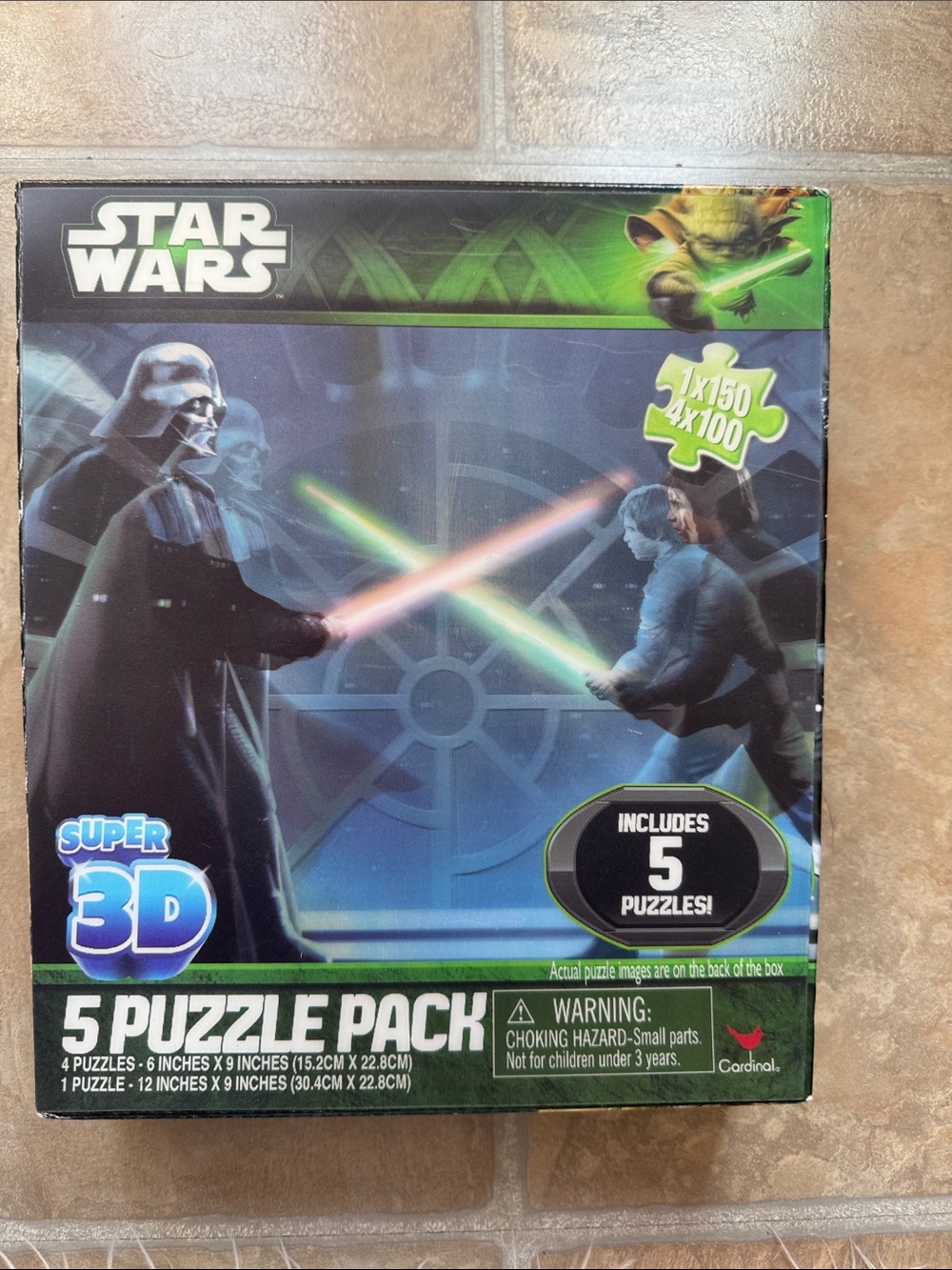 Star Wars Super 3D 4-Puzzle Pack - Blue/Green